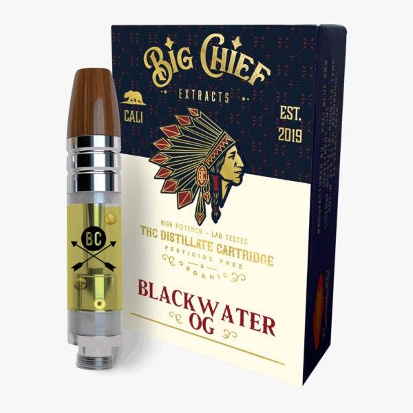 Big Chief THC Cartridge 1G - BlackWater OG